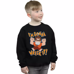 Disney - Sweat WRECK IT RALPH I'M GONNA WRECK IT - Garçon (Noir)