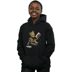 Marvel - Sweat à capuche GUARDIANS OF THE GALAXY - Garçon (Noir)
