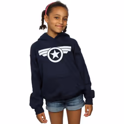 Marvel - Sweat à capuche SUPER SOLDIER - Fille (Bleu marine)