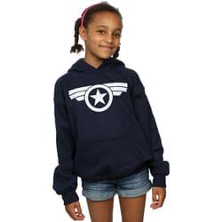 Marvel - Sweat à capuche SUPER SOLDIER - Fille (Bleu marine)