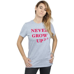 Disney - T-shirt NEVER GROW UP - Femme (Gris chiné)