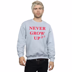 Disney - Sweat NEVER GROW UP - Homme (Gris chiné)
