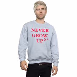 Disney - Sweat NEVER GROW UP - Homme (Gris chiné)