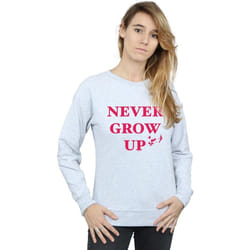 Disney - Sweat NEVER GROW UP - Femme (Gris chiné)