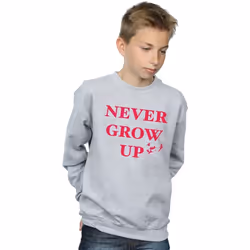 Disney - Sweat NEVER GROW UP - Garçon (Gris chiné)