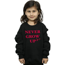 Disney - Sweat NEVER GROW UP - Fille (Noir)