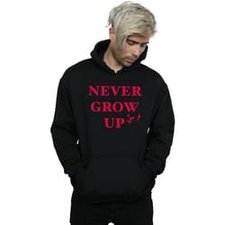 Disney - Sweat à capuche NEVER GROW UP - Homme (Noir)