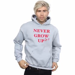 Disney - Sweat à capuche NEVER GROW UP - Homme (Gris chiné)