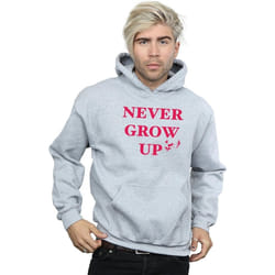 Disney - Sweat à capuche NEVER GROW UP - Homme (Gris chiné)
