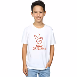 Disney - T-shirt TRUE ORIGINAL - Garçon (Blanc)