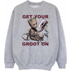 Marvel - Sweat GUARDIANS OF THE GALAXY GET YOUR GROOT ON - Garçon (Gris chiné)