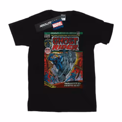 Marvel - T-shirt GHOST RIDER DISTRESSED COMIC COVER - Homme (Noir)