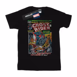 Marvel - T-shirt GHOST RIDER DISTRESSED SPOTLIGHT - Homme (Noir)