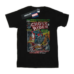 Marvel - T-shirt GHOST RIDER DISTRESSED SPOTLIGHT - Homme (Noir)
