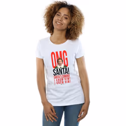 Elf - T-shirt OMG KNOW HIM - Femme (Blanc)