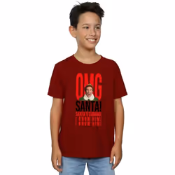 Elf - T-shirt OMG KNOW HIM - Garçon (Bordeaux)