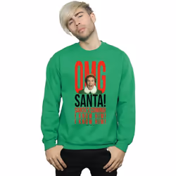 Elf - Sweat OMG KNOW HIM - Homme (Vert vif)