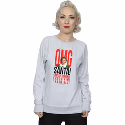 Elf - Sweat OMG KNOW HIM - Femme (Gris chiné)