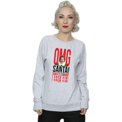 Elf - Sweat OMG KNOW HIM - Femme (Gris chiné)