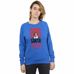 Elf - Sweat OMG KNOW HIM - Femme (Bleu roi)