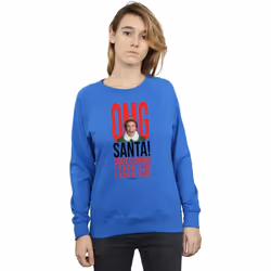 Elf - Sweat OMG KNOW HIM - Femme (Bleu roi)