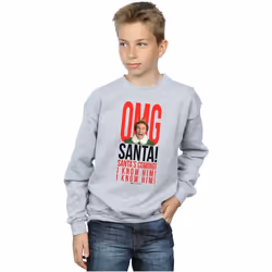 Elf - Sweat OMG KNOW HIM - Garçon (Gris chiné)