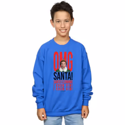 Elf - Sweat OMG KNOW HIM - Garçon (Bleu roi)