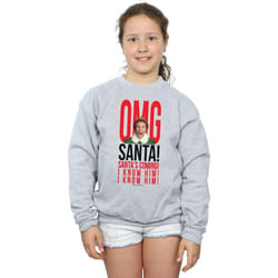 Elf - Sweat OMG KNOW HIM - Fille (Gris chiné)