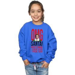 Elf - Sweat OMG KNOW HIM - Fille (Bleu roi)