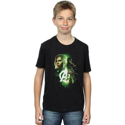 Marvel - T-shirt AVENGERS INFINITY WAR WIDOW TEAM UP - Garçon (Noir)