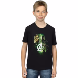 Marvel - T-shirt AVENGERS INFINITY WAR WIDOW TEAM UP - Garçon (Noir)