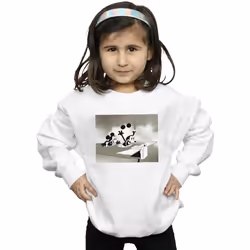 Disney - Sweat CRAZY PILOT - Fille (Blanc)