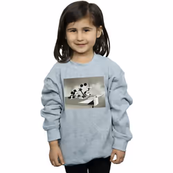 Disney - Sweat CRAZY PILOT - Fille (Gris chiné)