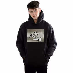 Disney - Sweat à capuche CRAZY PILOT - Homme (Noir)