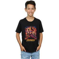 Marvel - T-shirt AVENGERS INFINITY WAR - Garçon (Noir)