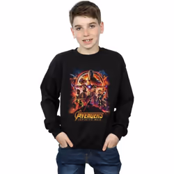 Marvel - Sweat AVENGERS INFINITY WAR - Garçon (Noir)