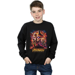 Marvel - Sweat AVENGERS INFINITY WAR - Garçon (Noir)