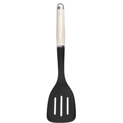 Kitchenaid - Spatule de Grille de Cuisine avec poignée ergonomique, noir et beige.