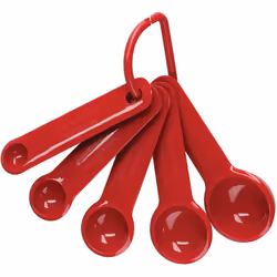 KitchenAid, Cuillères à mesurer, Set of 5 cuillères à emboîter, résistantes au lave-vaisselle, Empire Red