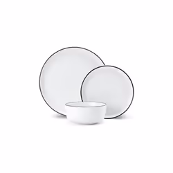 Ce que youwill receive : ce de 12 piece dinner set comprend 4 assiettes à dîner de 27 cm, 4 assiettes à dessert de 20 cm y 4  ...