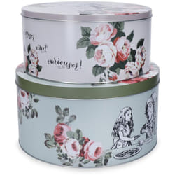 Mikasa - and the v&a alice in wonderland cake tins, set of 2