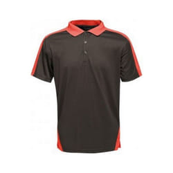 Regatta - Polo de sport CONTRAST - Homme (Noir / rouge)
