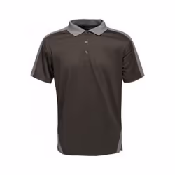 Regatta - Polo de sport CONTRAST - Homme (Noir / gris)