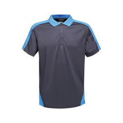 Regatta - Polo de sport CONTRAST - Homme (Bleu marine / bleu clair)