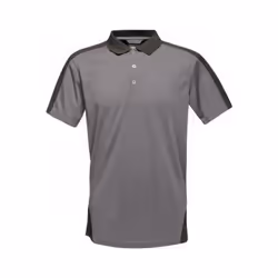 Regatta - Polo de sport CONTRAST - Homme (Gris / noir)