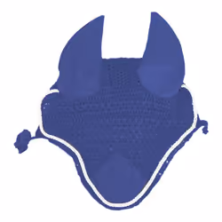 Roma - Masque anti-mouches - Taille Pony (Bleu marine / blanc)