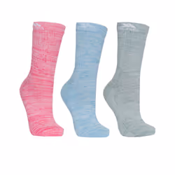 Trespass - Chaussettes de marche HELVELLYN - Femme (Rose/bleu/vert)