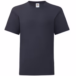 Fruit Of The Loom - T-shirt manches courtes ICONIC -  Unisexe (Bleu marine foncé)