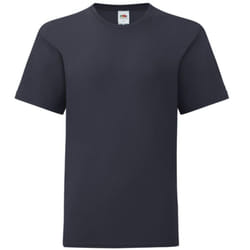 Fruit Of The Loom - T-shirt manches courtes ICONIC -  Unisexe (Bleu marine foncé)