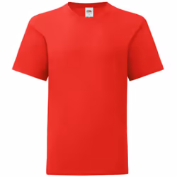Fruit Of The Loom - T-shirt manches courtes ICONIC -  Unisexe (Rouge)